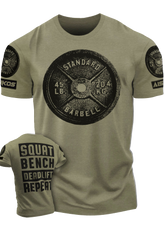 "SQUAT, BENCH, DEADLIFT" Funny Motivational Workout Gym T-Shirt for Men