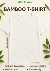 Essentia Bamboo T-Shirt – White | Unisex | 100% Organic Fabric