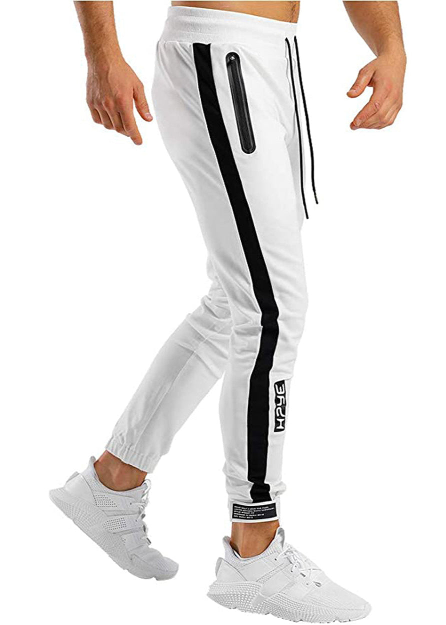 Men's Slim Fit Ankle-Length Stripe Slim Fit Running Jogging Workout Casual Sweatpants