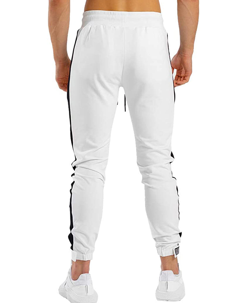 Men's Slim Fit Ankle-Length Stripe Slim Fit Running Jogging Workout Casual Sweatpants