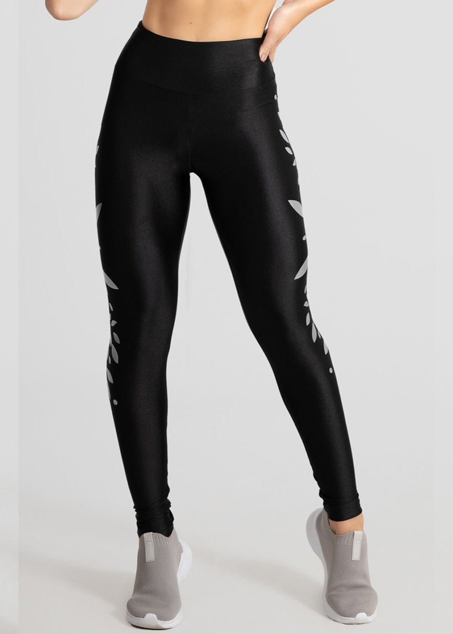 Reflective Wind Grey Tights