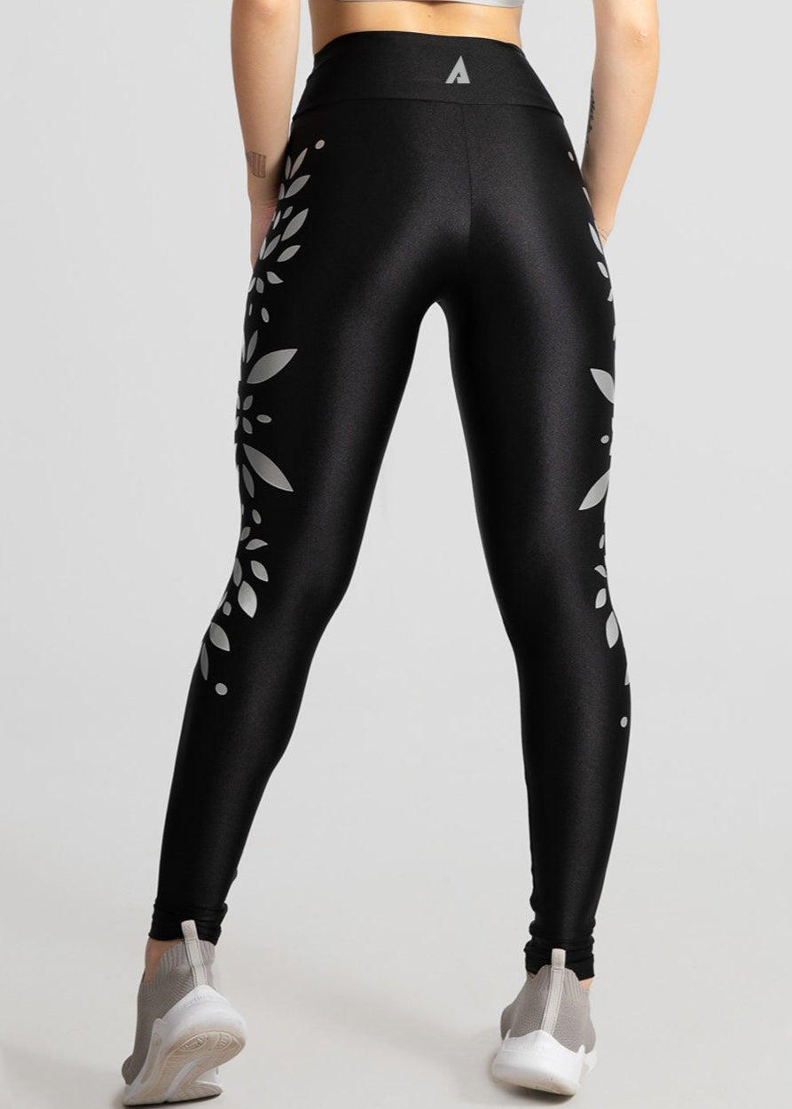 Reflective Wind Grey Tights