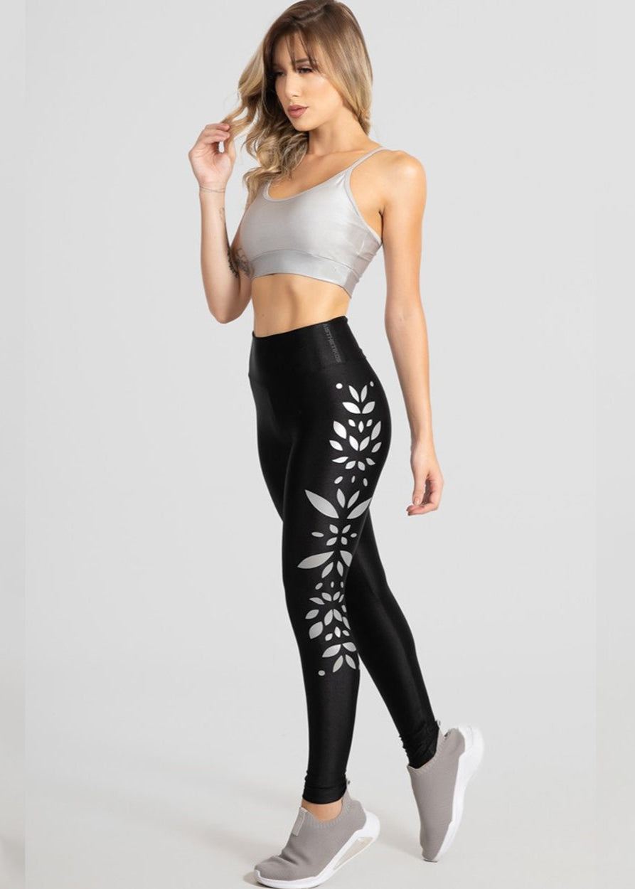 Reflective Wind Grey Tights