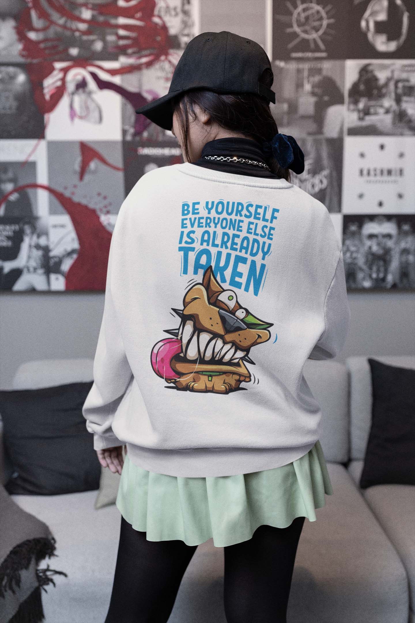 Be youself Relaxed Fit Sweatshirt For Women