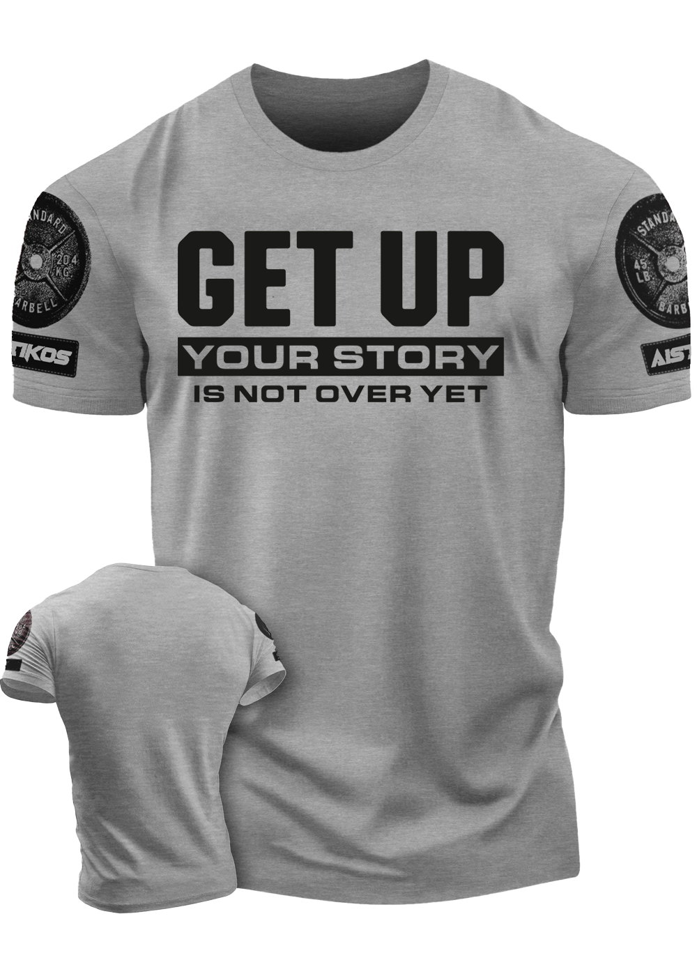 "Get Up" Funny Motivational Workout Gym T-Shirt for Men