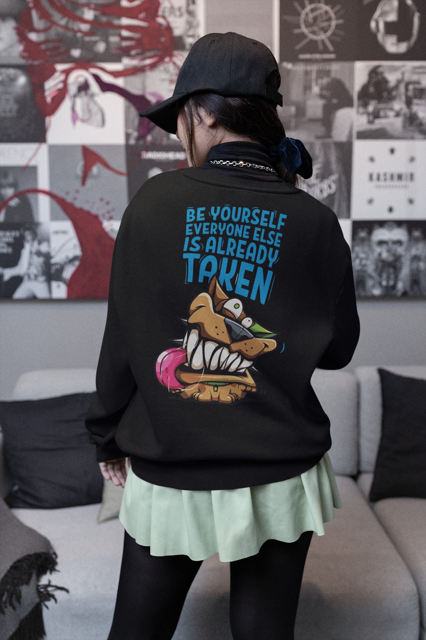 Be youself Relaxed Fit Sweatshirt For Women